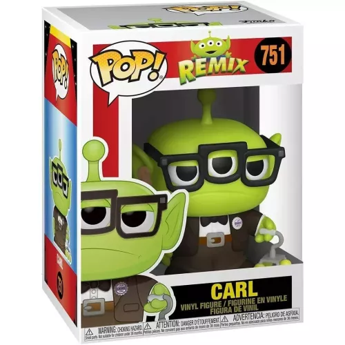 Funko Pop! Carl #751 Alien Alien Remix Disney Vinyl Figure Box