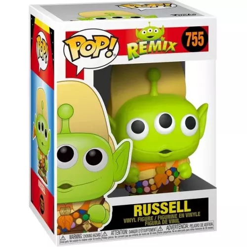 Funko Pop! Russell #755 Alien Alien Remix Disney Vinyl Figure Box
