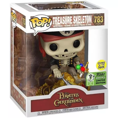 Funko Pop! Treasure Skeleton #783 10 Inch Glows in the Dark Box