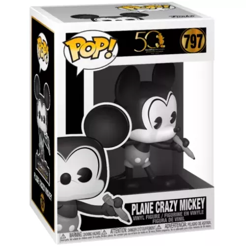 Funko Pop! Plane Crazy Mickey #797 50 Walt Disney Archives Preserving the Magic 1970 - 2020 Box