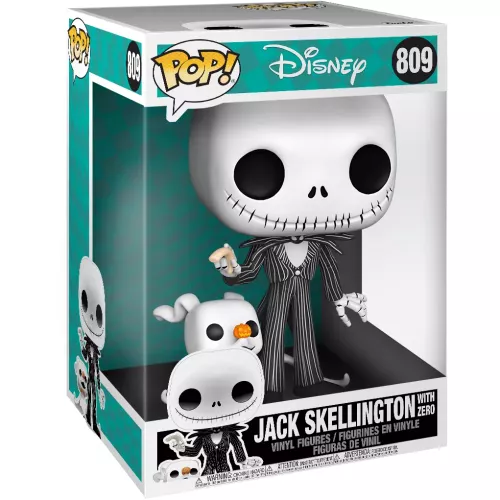 Funko Pop! Jack Skellington with Zero #809 10 Inch Box