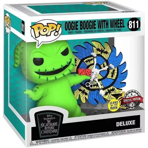 Funko Pop! Oogie Boogie with Wheel #811 Glows in the Dark Box