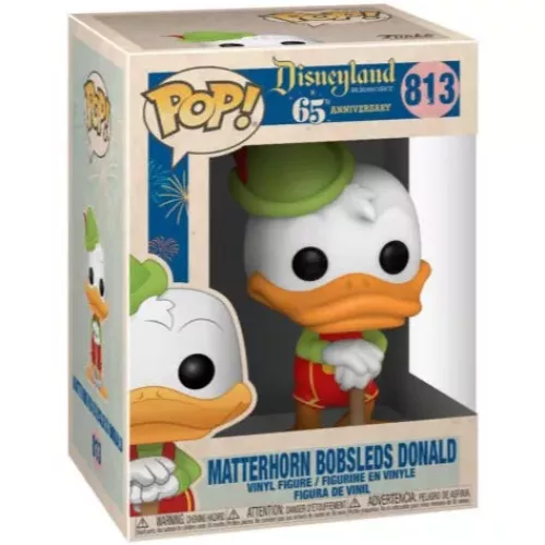 Funko Pop! Matterhorn Bobsleds Donald #813 Disneyland Resort 65th Anniversary Box