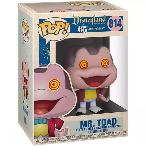 Funko Pop! Mr. Toad #814 with Spinning Eyes Disneyland Resort 65th Anniversary Box