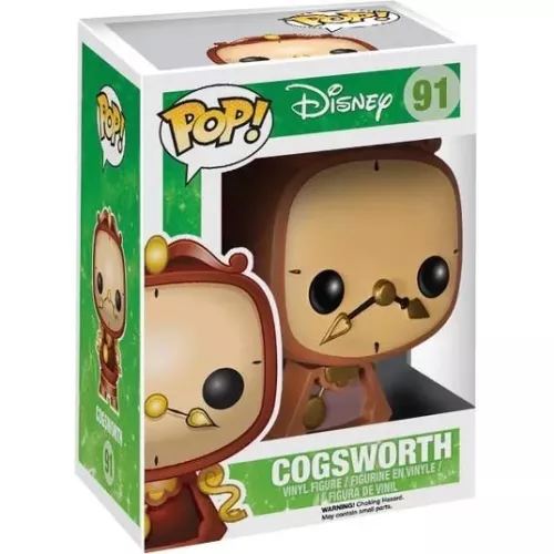 Funko Pop! Cogsworth #91 Disney Vinyl Figure Box