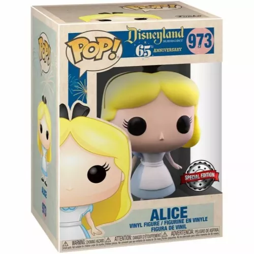 Funko Pop! Alice #973 Disneyland Resort 65th Anniversary Box