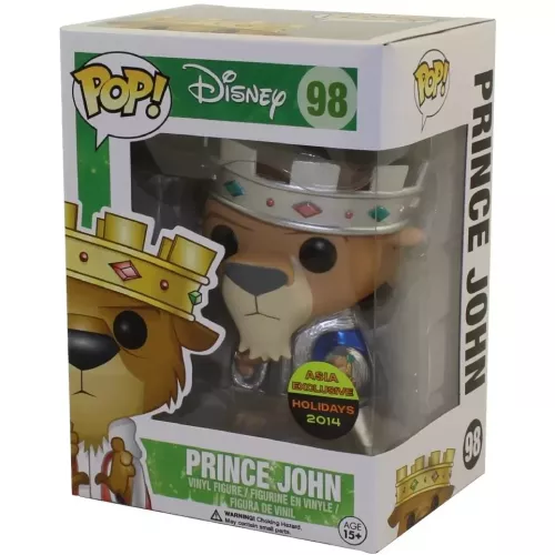 Funko Pop! Prince John #98 Blue Coat Metallic Disney Box