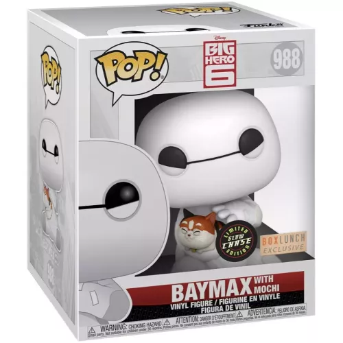 Funko Pop! Baymax with Mochi #988 6 Inch Chase Glows in the Dark Box