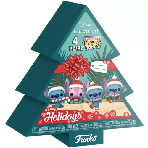 Funko Pop! Stitch with Hat 4 Pack Disney Lilo & Stitch Box