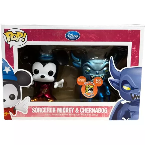 Funko Pop! Chernabog 2 Pack Metallic Disney Store Vinyl Figure Box