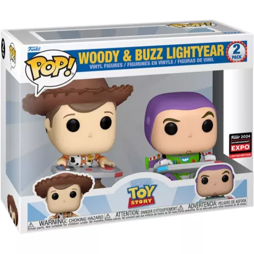Funko Pop! Buzz Lightyear 2 Pack Gaming Disney Pixar Toy Story Box
