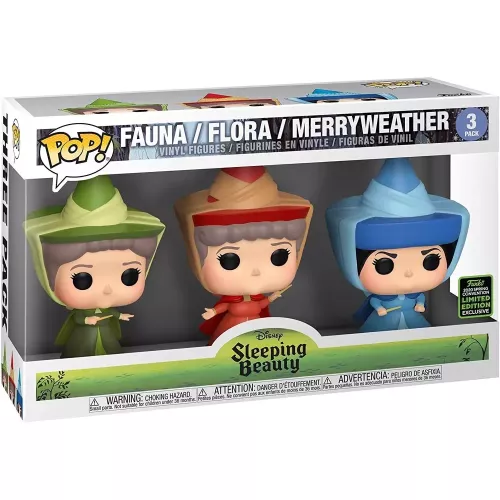 Funko Pop! Flora 3 Pack Disney Sleeping Beauty Vinyl Figure Box