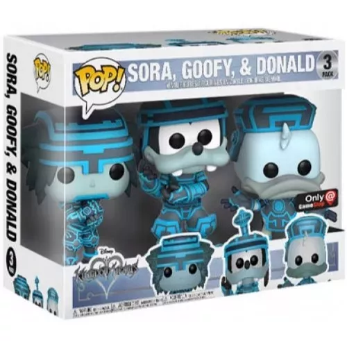 Funko Pop! Donald 3 Pack Tron Disney Kingdom Hearts Box