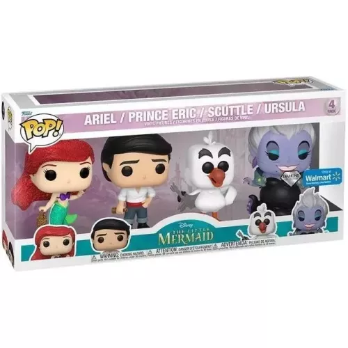 Funko Pop! Ariel 4 Pack Diamond Collection Disney The Little Mermaid Box
