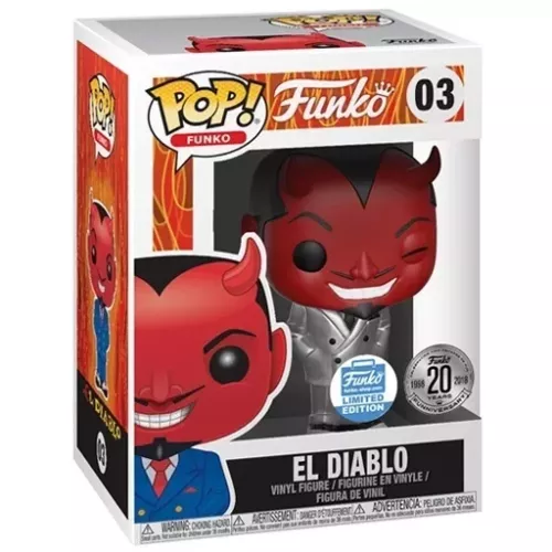 Funko Pop! El Diablo #03 Silver Fantastik Plastik Fantastik Plastic Box