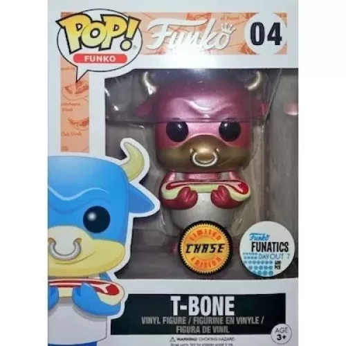 Funko Pop! T-Bone #04 Pink Chase Metallic Fantastik Plastik Box