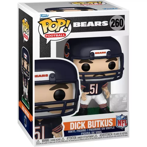 Funko Pop! Dick Butkus #260 Bears NFL Vinyl Figure Box