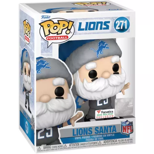 Funko Pop! Lions Santa #271 Detroit Lions NFL Vinyl Figure Box