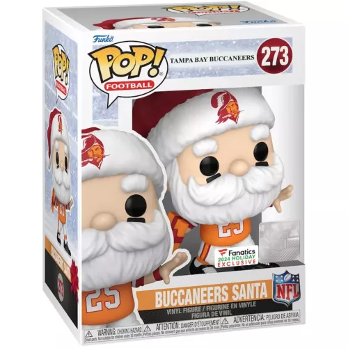 Funko Pop! Buccaneers Santa #273 Tampa Bay Buccaneers Box