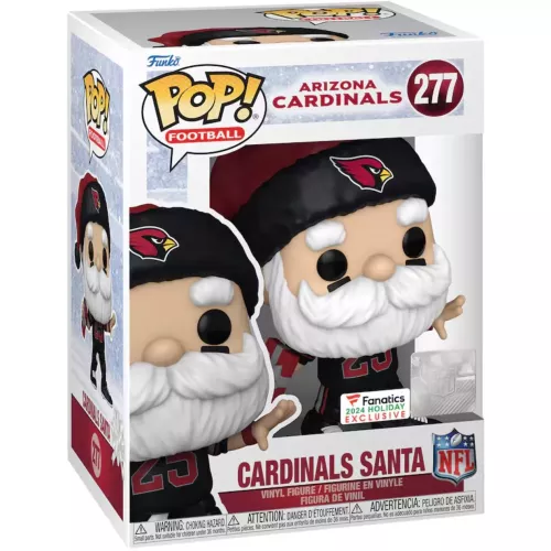Funko Pop! Cardinals Santa #277 Arizona Cardinals NFL Box