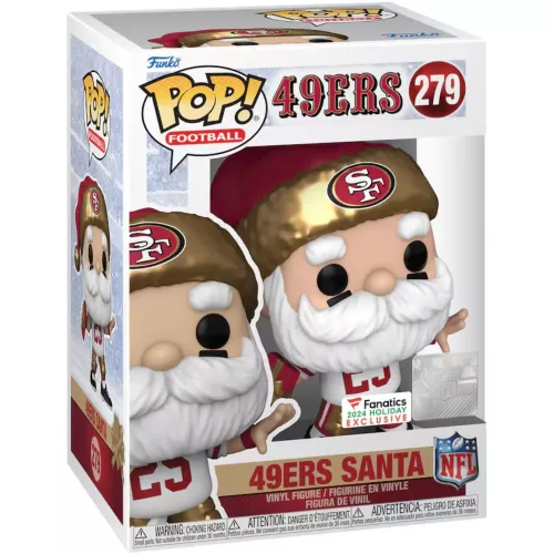 Funko Pop! 49ers Santa #279 San Francisco 49ers NFL Box