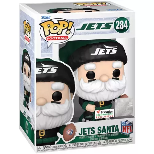 Funko Pop! Jets Santa #284 New York Jets NFL Vinyl Figure Box