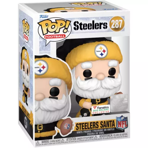 Funko Pop! Steelers Santa #287 NFL Vinyl Figure Box