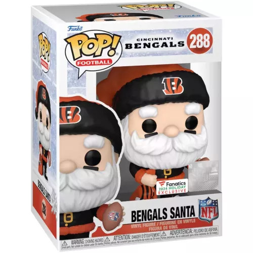 Funko Pop! Bengals Santa #288 Cincinnati Bencals NFL Box