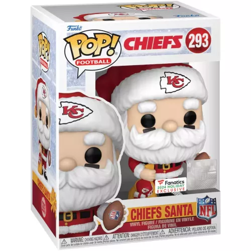 Funko Pop! Chiefs Santa #293 Kansas City Chiefs NFL Box
