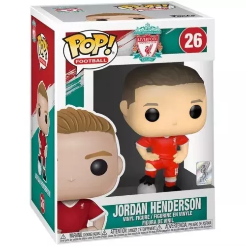 Funko Pop! Jordan Henderson #26 You'll Never Walk Alone Liverpool Football Club Est-1897 Box