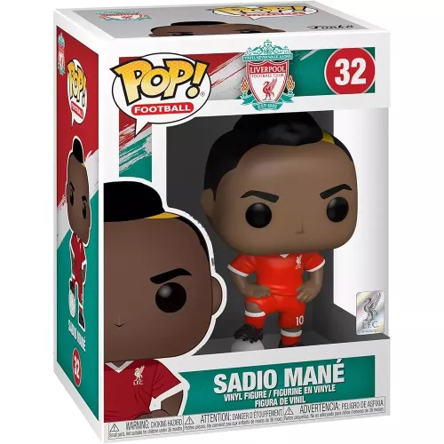 Funko Pop! Sadio Mane #32 You'll Never Walk Alone Liverpool Football Club Est-1898 Box