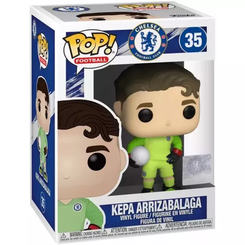 Funko Pop! Kepa Arrizabalaga #35 Chelsea Football Vinyl Figure Box