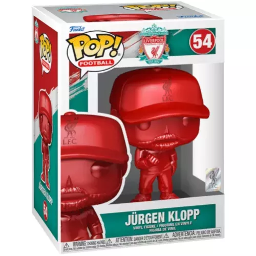 Funko Pop! Jürgen Klopp #54 Red Metallic You'll Never Walk Alone Liverpool Football Club Est-1907 Box