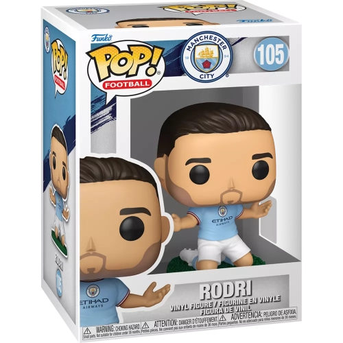 Funko Pop! Rodri #105 Manchester City Football Vinyl Figure Box