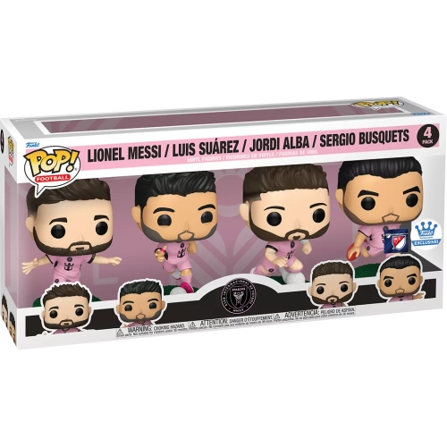 Funko Pop! Jordi Alba 4 Pack Lionel Messi / Luis Suárez / Jordi Alba / Sergio Busquets Box
