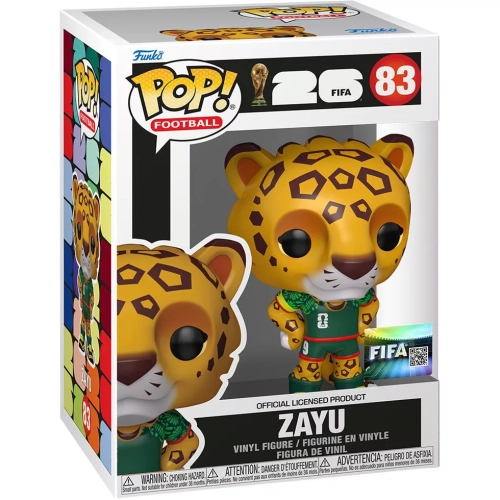 Funko Pop! Zayu #83 FIFA World Cup 2026 Mascots Football Box