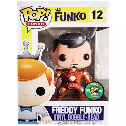 Funko Pop! Freddy Funko #12 Tony Stark Metallic Funko Original Box