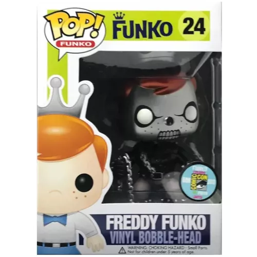 Funko Pop! Freddy Funko #24 Ghost Rider Metallic Funko Original Box