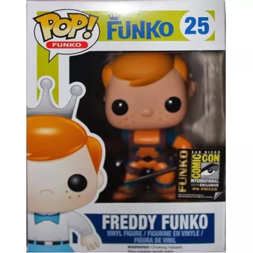 Funko Pop! Freddy Funko #25 Deadpool - Orange Funko Original Box