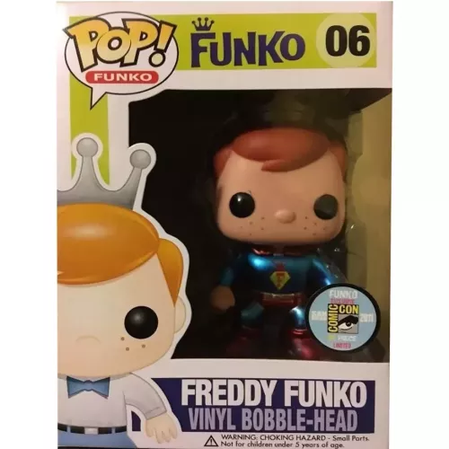 Funko Pop! Freddy Funko #06 Superman Metallic Funko Original Box