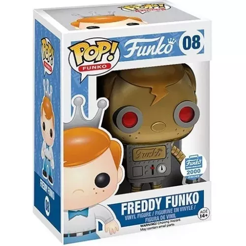 Funko Pop! Freddy Funko #08 Robot Gold Funko Original Box