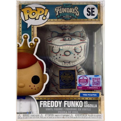 Funko Pop! Freddy Funko as Godzilla SE Black and White Box