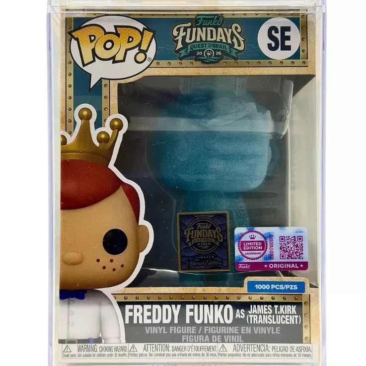Freddy Funko as James T.Kirk (Translucent) Box