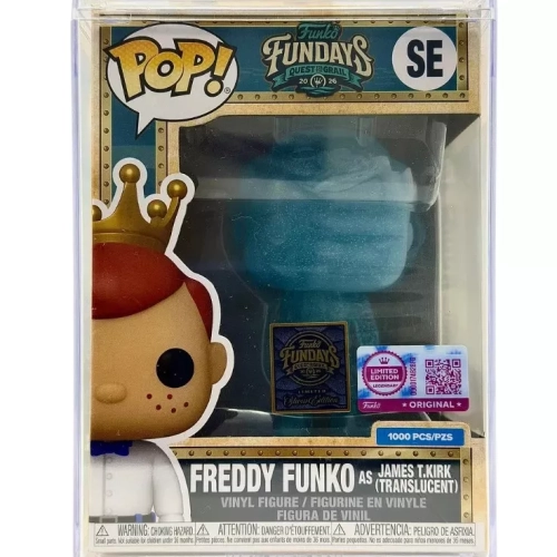 Funko Pop! Freddy Funko as James T.Kirk (Translucent) SE Box