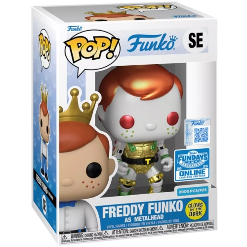 Funko Pop! Freddy Funko as Metalhead SE Glows in the Dark Box