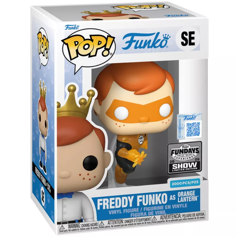 Freddy Funko as Orange Lantern Box