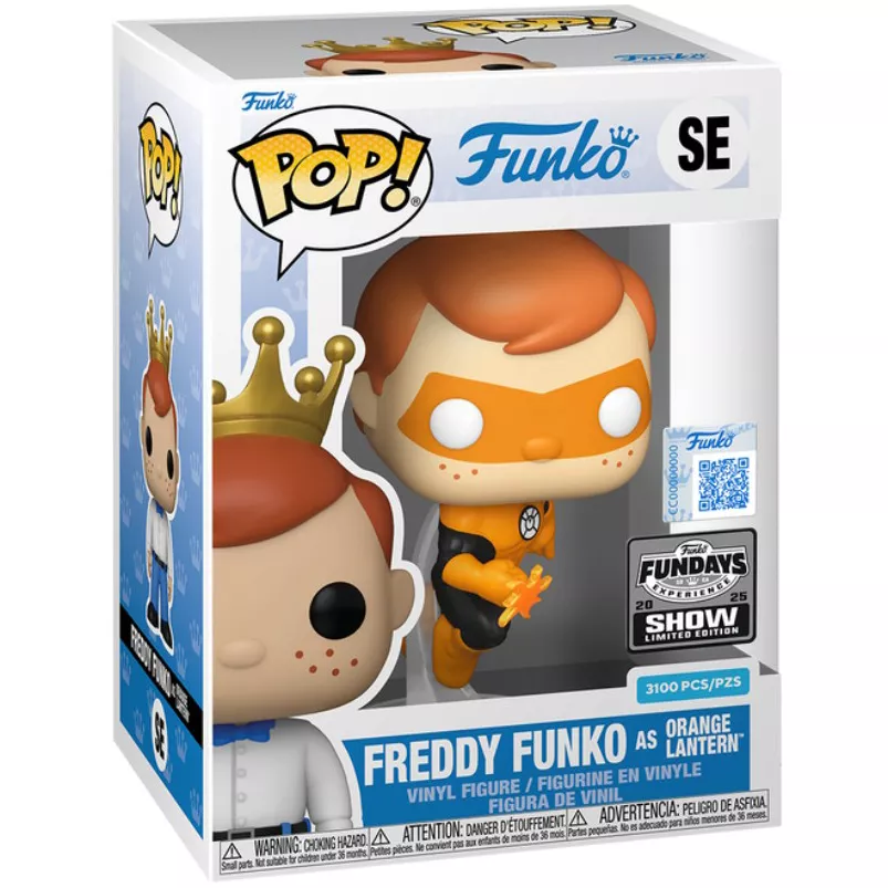 Freddy Funko as Orange Lantern Box