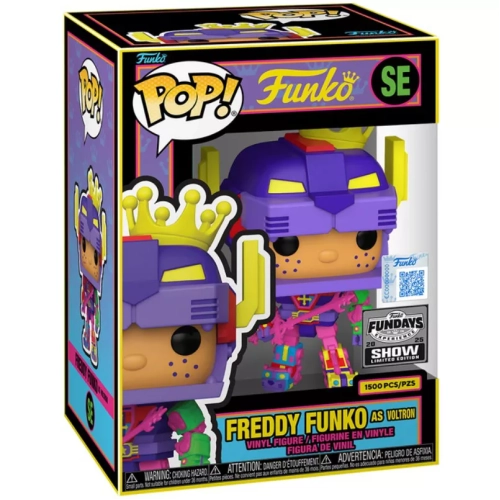 Funko Pop! Freddy Funko as Voltron SE Blacklight Funko Original Box