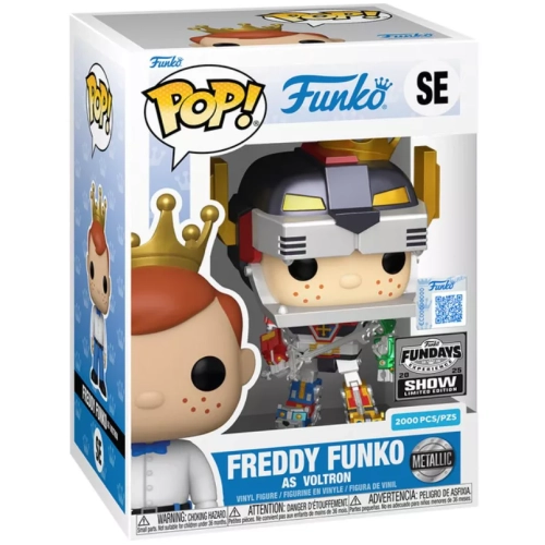 Funko Pop! Freddy Funko as Voltron SE Metallic Funko Original Box