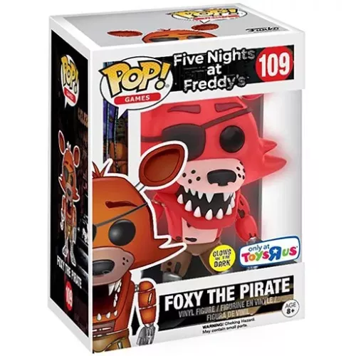 Funko Pop! Foxy the Pirate #109 Glows in the Dark Five Nights at Freddy's Box